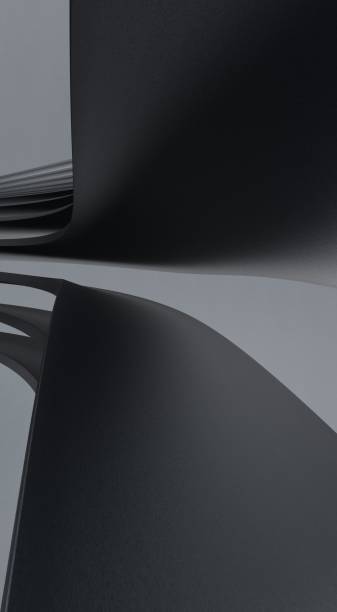 istock 3D render of a gray stripe wavy pattern for background or wallpaper 1478397776