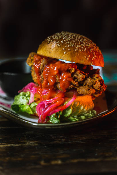 istock Closeup shot of a delicious burger 1478398884