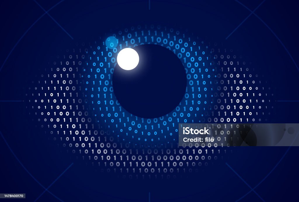 Artificial Intelligence Binary Digital Eye Technology Stock ...