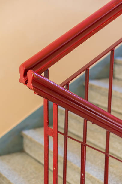istock Vertical shot of a red railing 1478402220