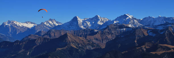 istock Famous mountains Eiger, Monch and Jungfrau seen from Mount Niesen. 1478410887