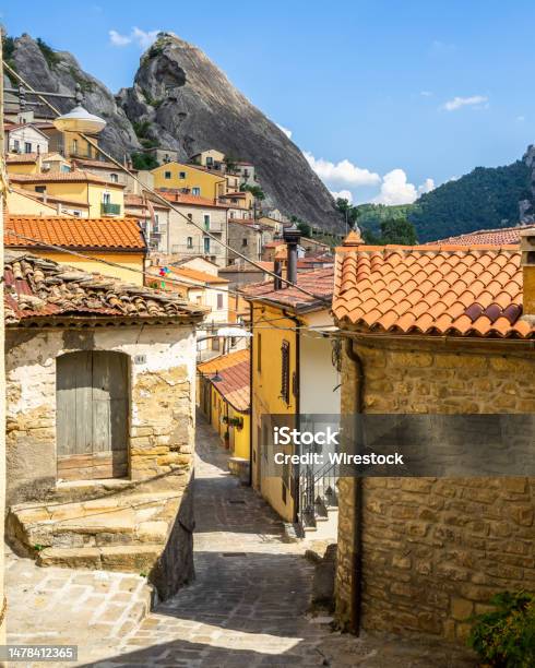 An Alley In Castelmezzano One Of The Most Beautiful Villages In Stock Photo - Download Image Now