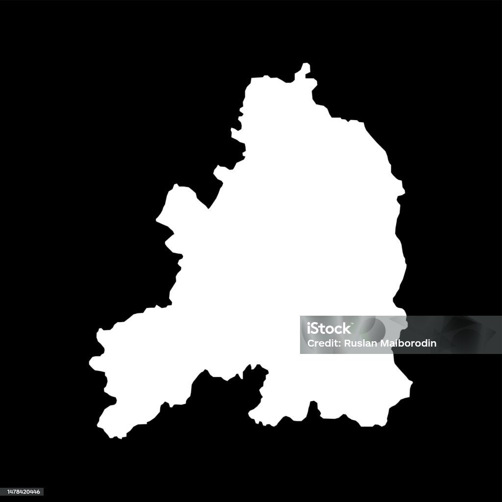 Gurada Distrito Guarda Map District Of Portugal Vector Illustration Stock Illustration ...