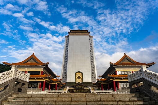 New taipei city, Taiwan – November 20, 2022: A beautiful shot of the entrance to the True Dragon Temple