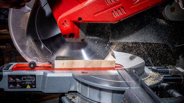istock Cutting wooden plank with saw 1478446292