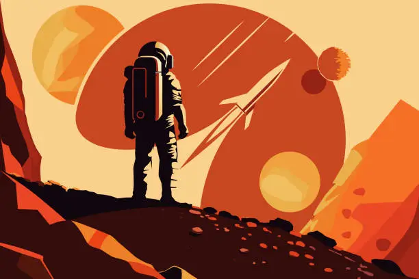 Vector illustration of Space Poster