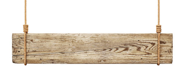 istock Wooden sign hanging on a rope 1478454380