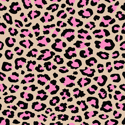 animal print abstract. pink brown leopard spots seamless pattern. animal pattern, leopard print. good for fabric, textile, wallpaper, summer dress, exotic background, fur, coat, texture, home décor.