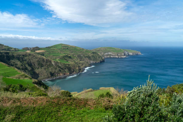 istock Green cliffs of Sao Miguel island. 1478477379