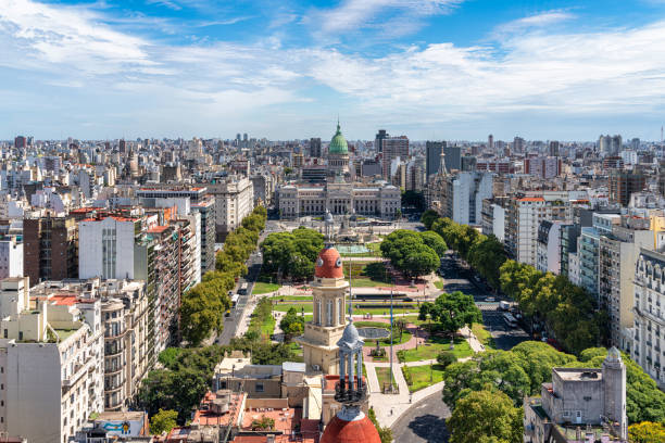 The Congress Building: A Symbol of Democracy in Buenos Aires stock photo