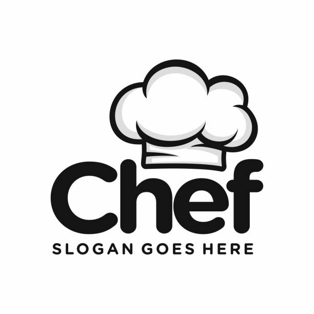 chef logo design vector illustration - 廚師帽 幅插畫檔、美工圖案、卡通及圖標