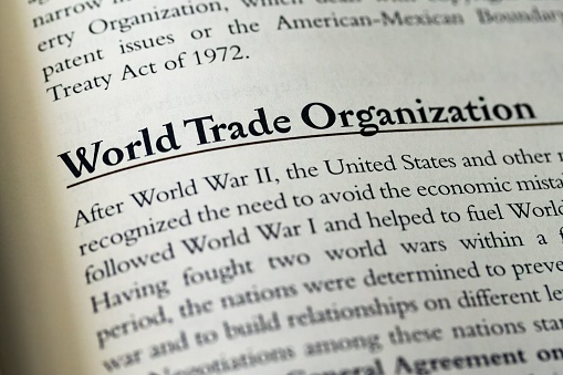 A part about World Trade Organization written in legal business law textbook