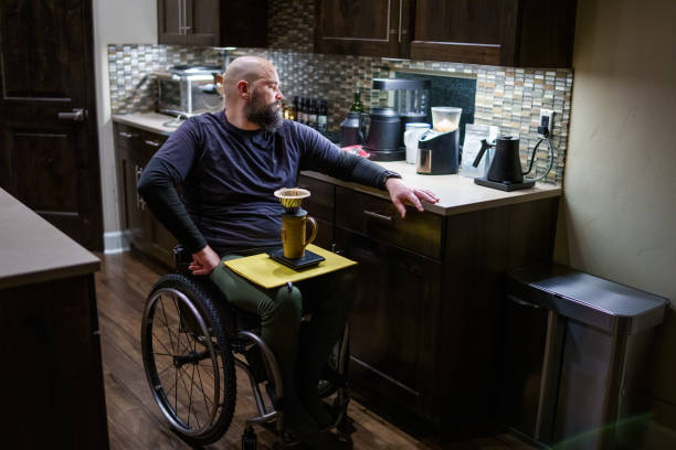 istock Man at home waiting for coffee to brew 1478508107