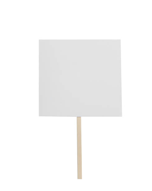 istock One blank protest sign isolated on white 1478511147