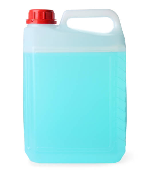 istock Plastic canister with detergent isolated on white. Cleaning supply 1478511215