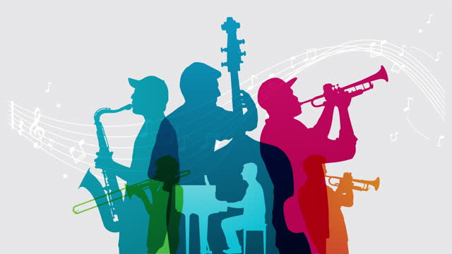 Colourful Jazz Band animation