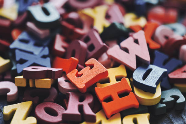 istock Colorful wooden alphabet and background material 1478545626