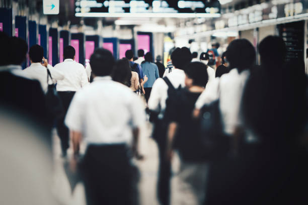 istock Pedestrian back view and morning commute 1478547198