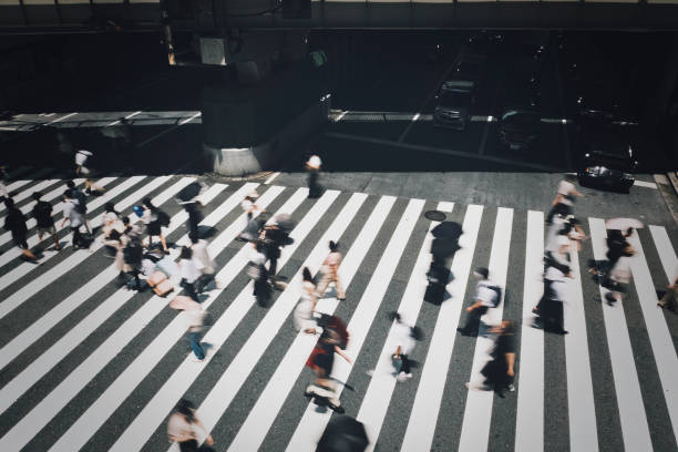 istock People crossing the pedestrian crossing Business image 1478547383