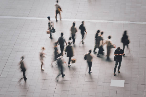 istock Osaka station and people in miniature style 1478547423