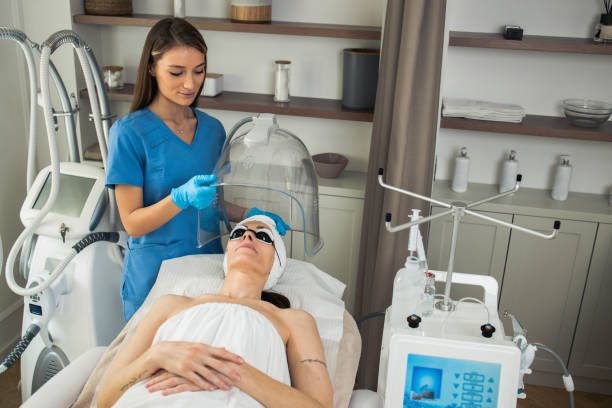 istock Middle-aged woman getting a beauty treatment 1478547746