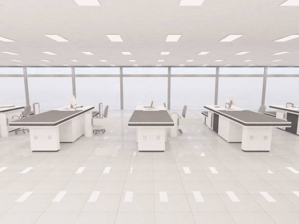 istock Supermarket cash registers or checkout counters. interior space hall. 3d rendering illustration. 1478570211