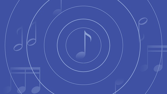 Backgrounds, Blue, Icon, Music, Musical Note