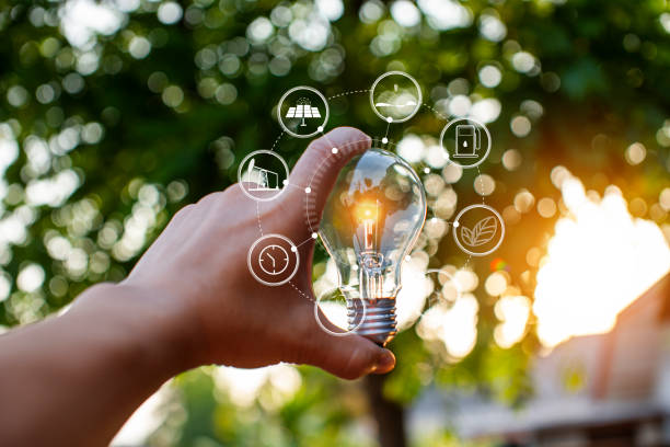 istock light bulb against nature, icons 1478599656