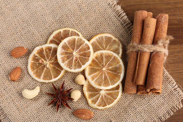 Anise cassia and dried lemon slice
