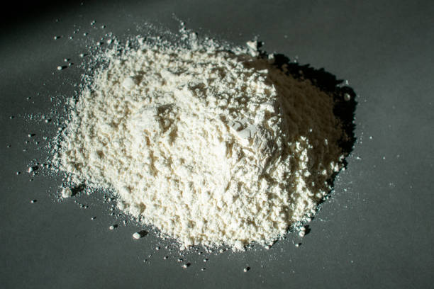 istock pile of Flour on a black background 1478622448