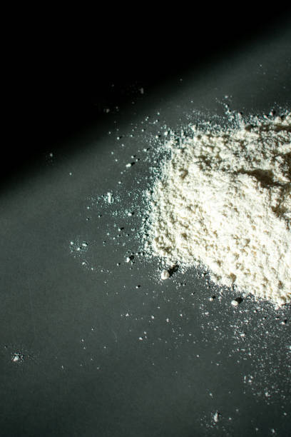 istock pile of Flour on a black background 1478623253