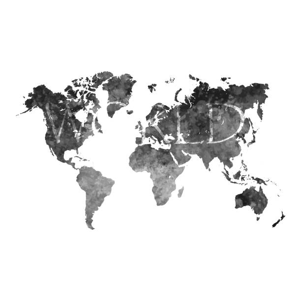 istock Ancient map of World. Old blank parchment treasure map with ancient letter 1478624829