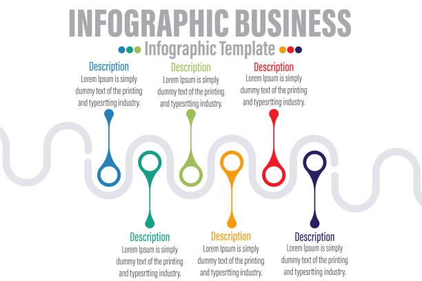 istock 6 Steps or Six 6 option Vector infographic template business concept with options. Label circles for content, flowchart, diagram, steps, chart, workflow layout illustration, 1478628437