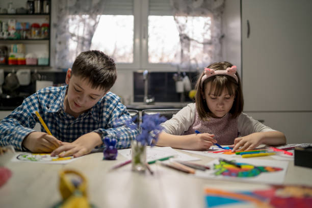 istock Kids Enjoying Art and Craft on Easter 1478640038