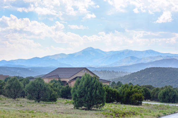 Snowy day in Ruidoso mountains