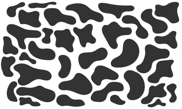 Abstract liquid shape elements. random abstract blotch shape. Fluid dynamical colored forms banner. Organic black blobs irregular shape. Abstract liquid shape elements. random abstract blotch shape. Fluid dynamical colored forms banner. Organic black blobs irregular shape. amoeba clip art stock illustrations