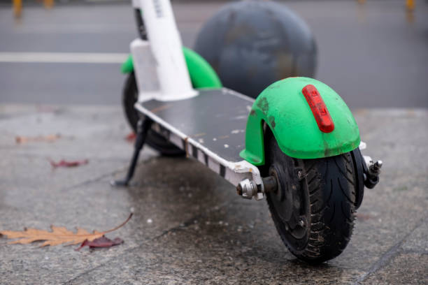 istock Parked electric scooter in Bucharest, Romania 1478651165