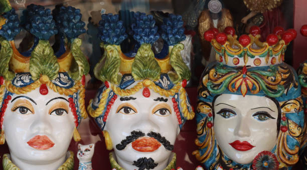istock Sicilian ceramic Faces of Mori- 1478656370
