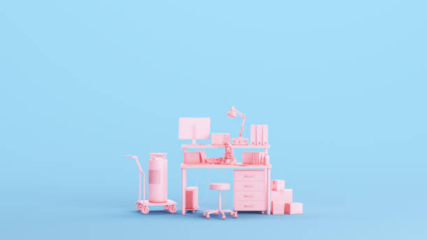 istock Pink Lab Laboratory Facilities Vaccine Research Science Modern Equipment Workplace Kitsch Blue Background 1478660177