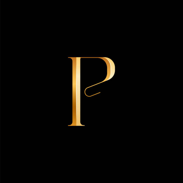 3d Latin letter P serif alphabet, beautiful elegant golden font classic perfect for logotypes, wedding invitations, or fashion or perfume design, vector illustration 10EPS 3d Latin letter P serif alphabet, beautiful elegant golden font classic perfect for logotypes, wedding invitations, or fashion or perfume design, brand etc, vector illustration 10EPS typewriter writing retro revival work tool stock illustrations