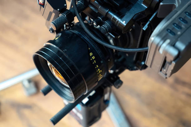 istock Camera lens on a movie set 1478660552