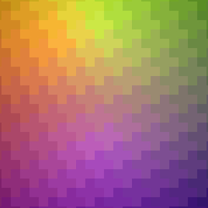 Multicolor plus shape gradient pattern