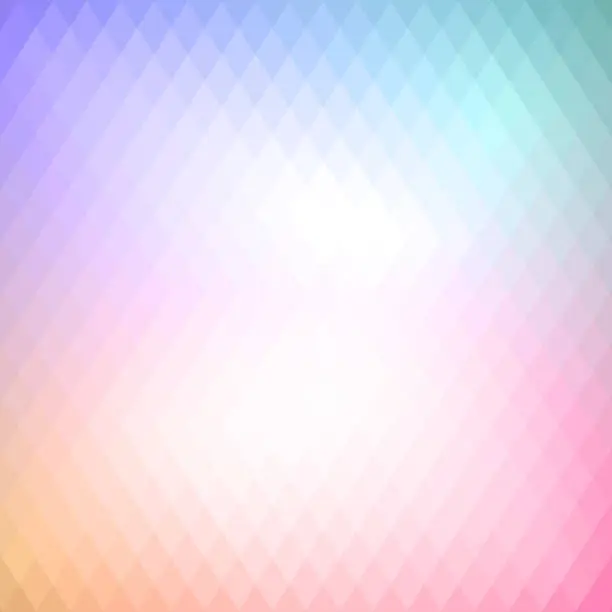 Vector illustration of Bright pink blue diamond shape gradient pattern