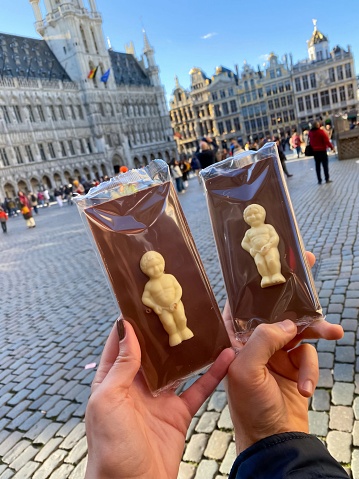 Tradicional Belgium Chocolate with Manneken Pis