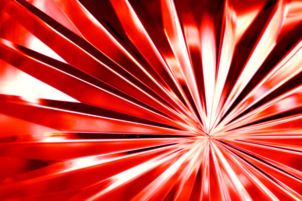 istock Vivid and abstract image with a radial cut glass texture digitally retouched and colored in red. 1478677312