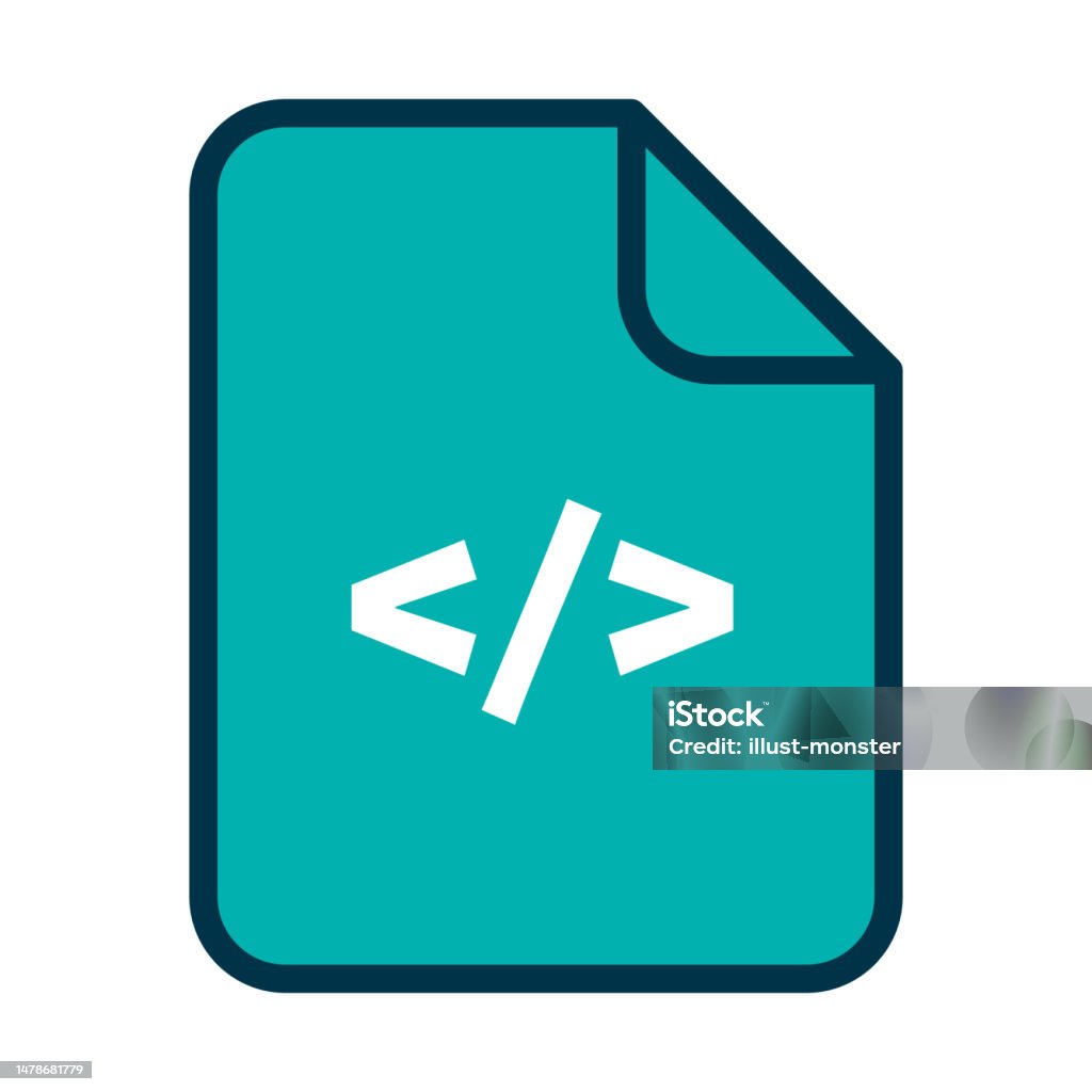 Modern Programming Code File Vector Stock Illustration - Download Image ...