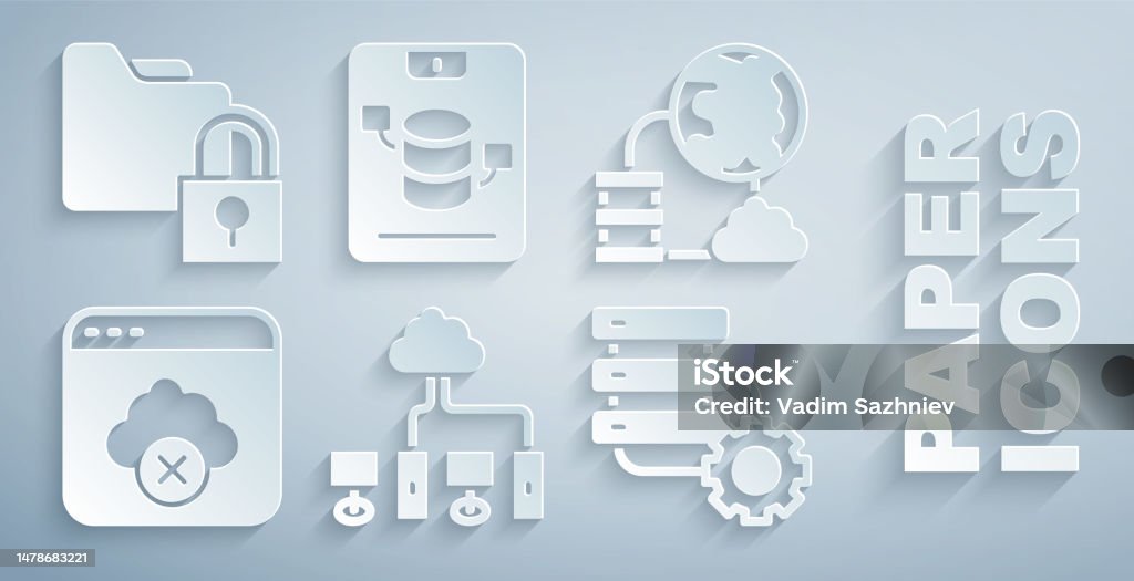 Set Computer Network Network Cloud Connection Failed Access Storage ...