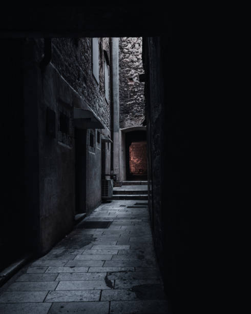 istock Dark and old marble street 1478690107
