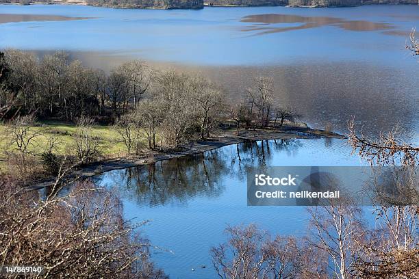 Derwentwater От Подхода К Ashness Мост — стоковые фотографии и другие картинки Ashness Bridge - Ashness Bridge, Без людей, Верхний ракурс