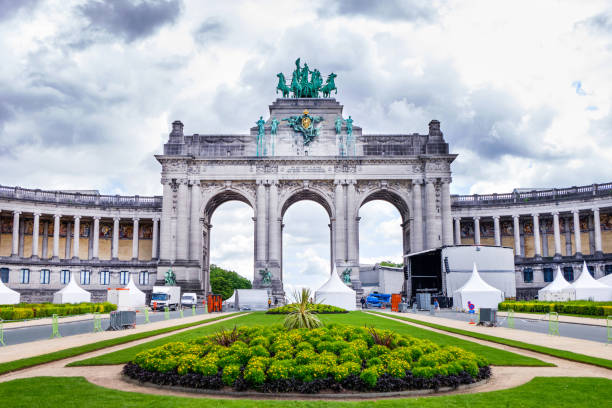 istock Parc du Cinquantenaire or Jubelpark in a cloudy day 1478703124